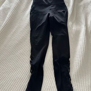 Lululemon Black Leggings with lace